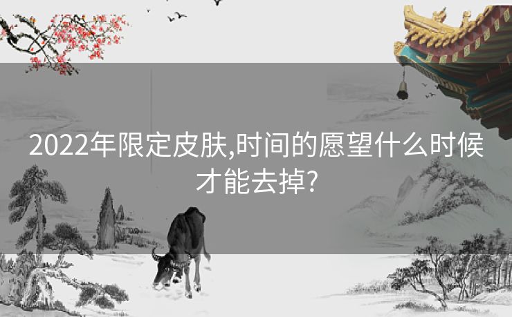 2022年限定皮肤,时间的愿望什么时候才能去掉?